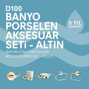 KALE BANYO D100 Porselen Aks Set AU